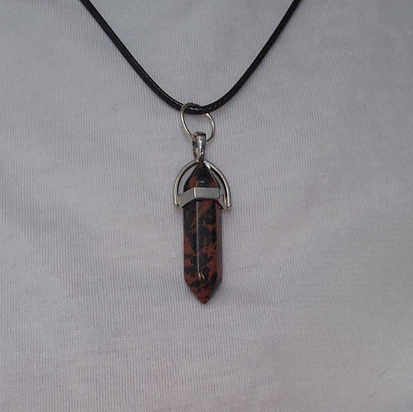 3 for 10 Brand new Mahogany Obsidian crystal pendant Stone - Picture 6 of 8